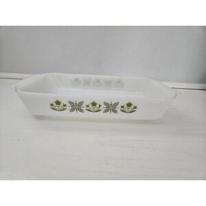 Anchor Hocking Fire King‎ #432 Bake Dish Meadow Green 1-1/2 Qt Ovenware.
